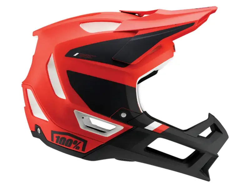 100 Percent "Trajecta BMX/Downhill" Fullface Helmet - Cargo Fluo Red