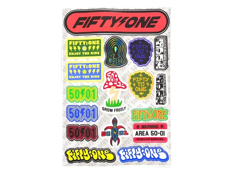 50to01 "Bootleg" Stickerset