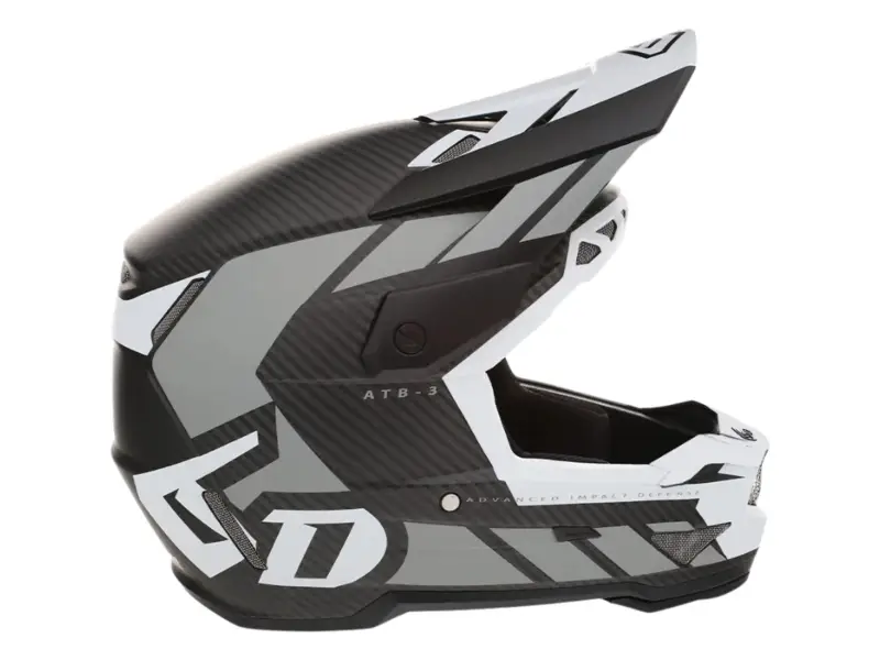6D Helmets "ATB-3 LS" Fullface Helmet - Matt White