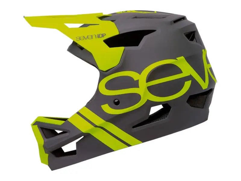 7iDP "Project 23 ABS" Fullface Helm - Grey/Yellow