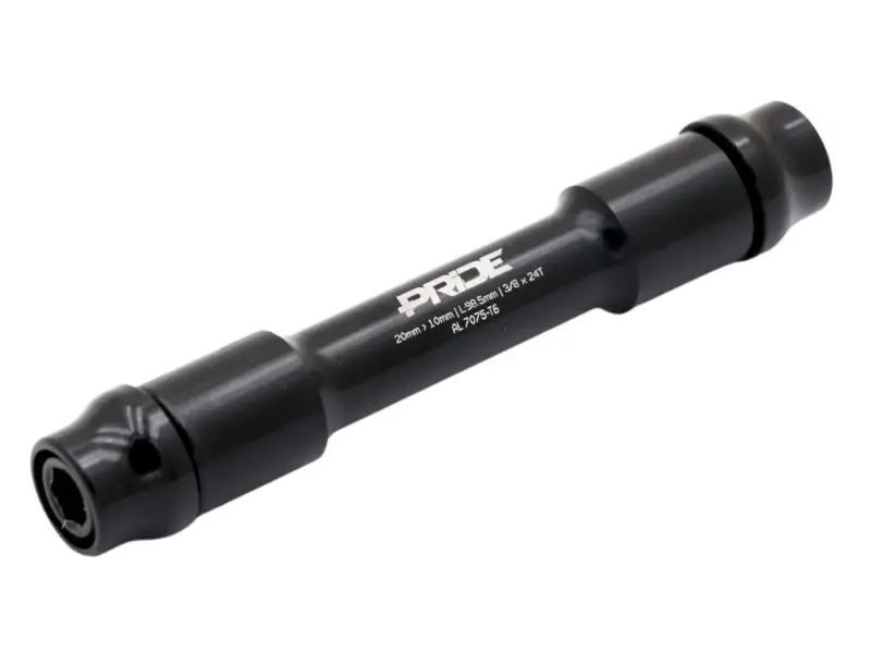 Pride Racing "Adapter Kit 20mm To 10mm Axle" BMX Race Naben Ersatzteile - 20mm auf 10mm, 7075-T6 Al…