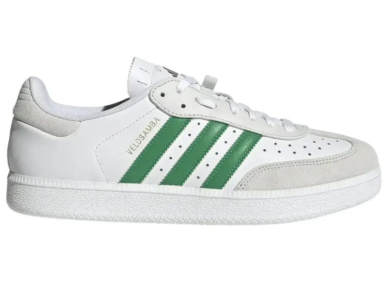 adidas Cycling "Velosamba Leather" Cycling Shoes - White/Green