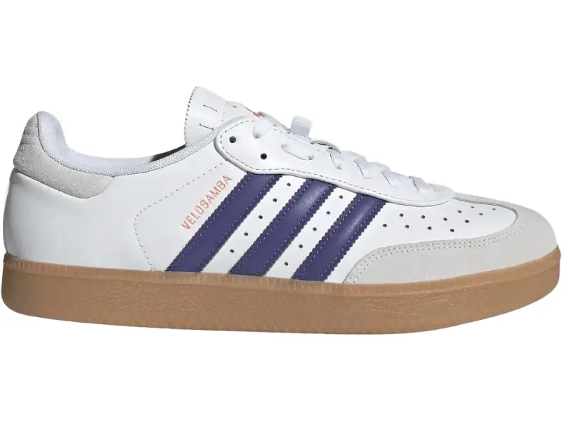adidas Cycling "Velosamba Leather" Fahrradschuhe - White/Purple