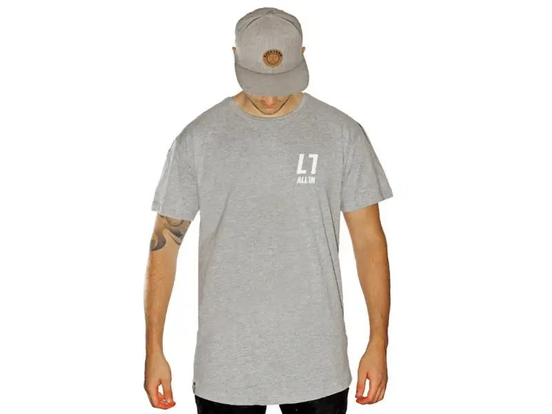 ALL IN "Classic Long" T-Shirt - Heather Grey