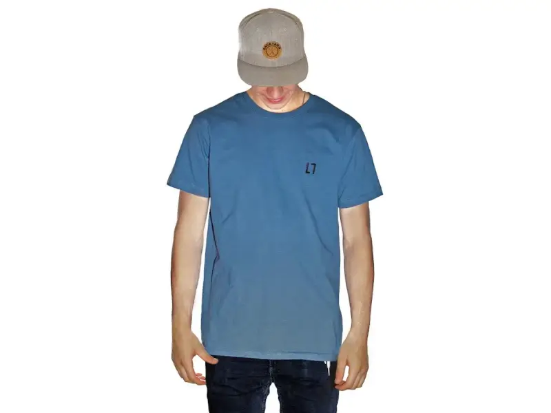 ALL IN "Stitch" T-Shirt - Stone Blue