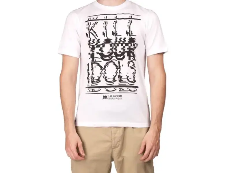 Almond Footwear "Kill Your Idols" T-Shirt - Weiss