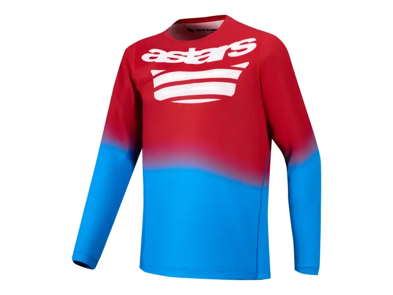 Alpinestars "A-Dura Astars 2.0 Long Sleeve" Jersey - Bright Red/Blue