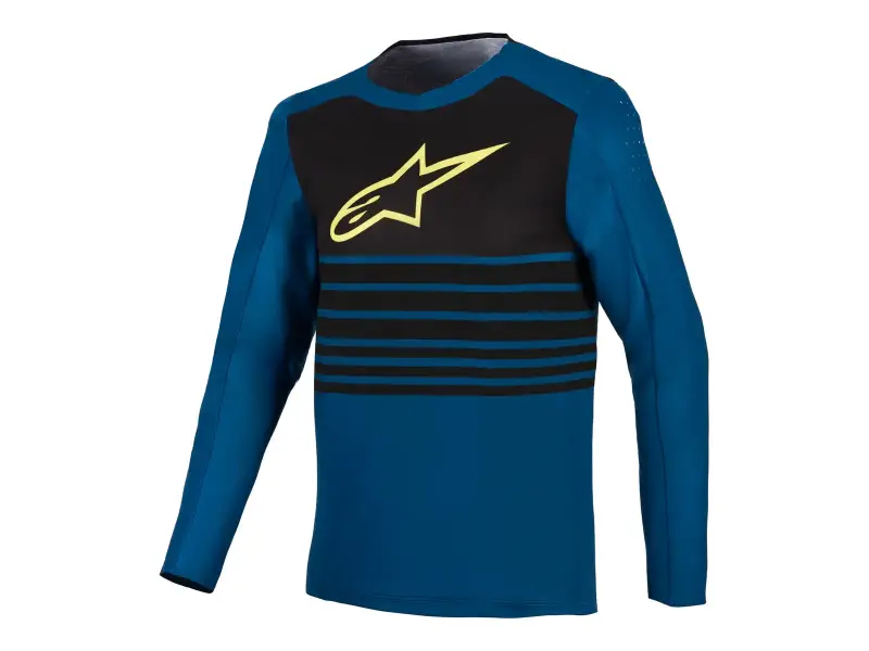 Alpinestars "A-Dura Elite 2.0 Long Sleeve" Jersey - Blue/Green