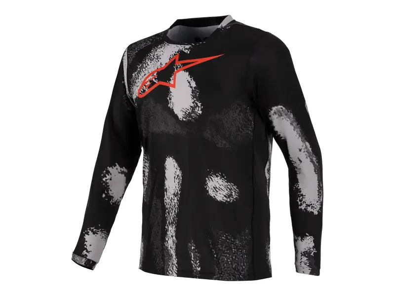 Alpinestars "A-Dura Ride Camo Long Sleeve" Jersey - Black Camo
