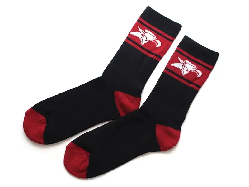 Animal Bikes "Crew High" Socks - Black/Red