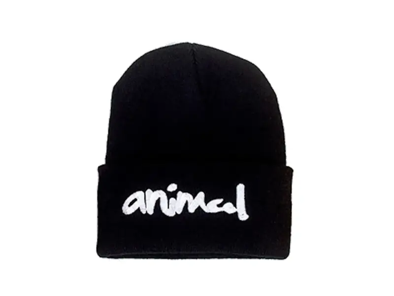 Animal Bikes "Script" Beanie - Black