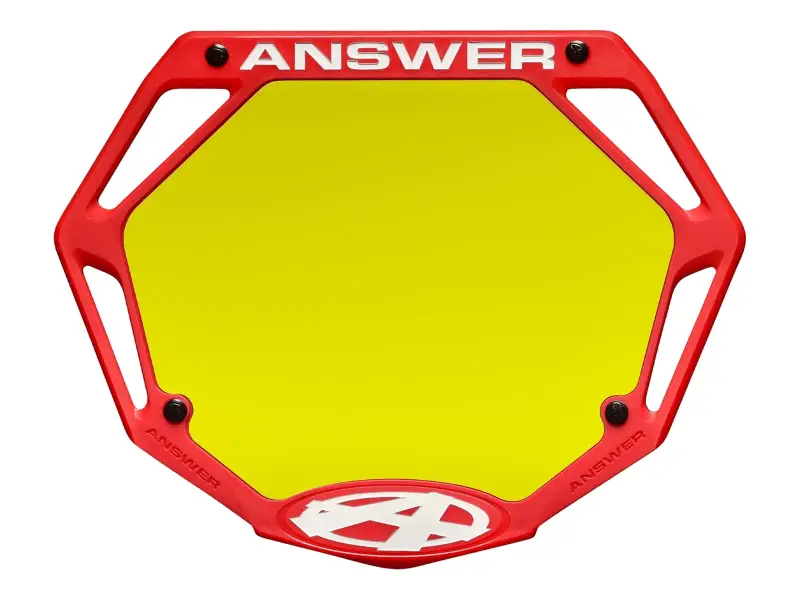 Answer "3D" BMX Race Nummernschild