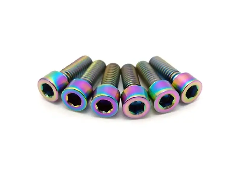 ARCHIV - TLC Bikes "Metric Titanium" Vorbauschrauben - Oil Slick