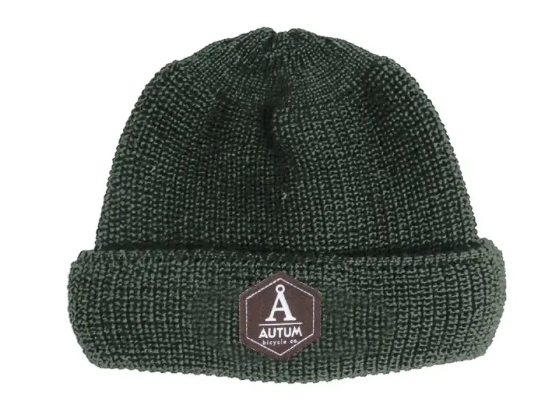 Autum Bikes "Fisherman Leather Patch" Beanie Mütze