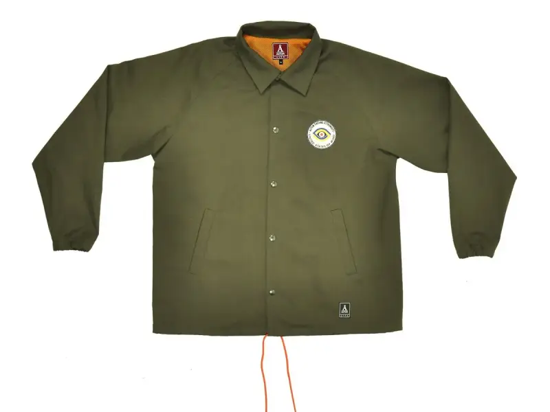 Autum Bikes "Ground Astronauts" Coach Jacket - Dark Olive