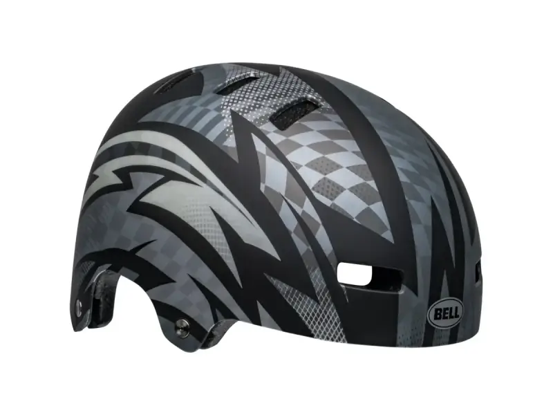 Bell "Local" BMX Helm - Matte Black/Gray Psycho