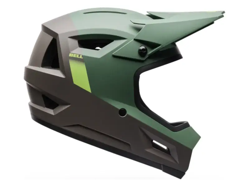 Bell "Sanction 2 DLX" Fullface Helmet - Blip Vintage Olive