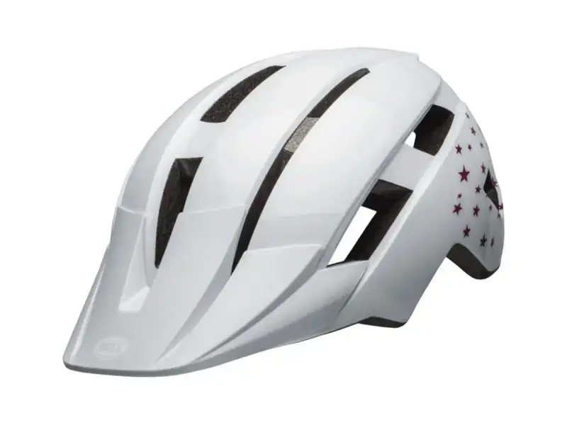 Bell "Sidetrack II Mips Youth" MTB Helm - White Stars (Kids)