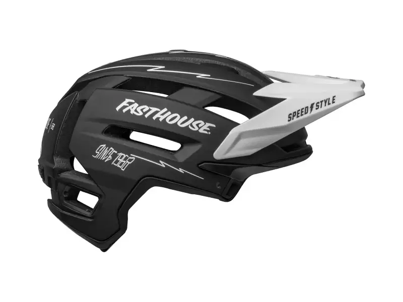 Bell "Super Air Spherical" MTB Helm - Fasthouse Matte Black/White