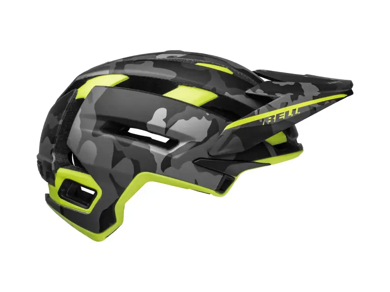 Bell "Super Air Spherical" MTB Helm - Matte Camo/Hi-Viz
