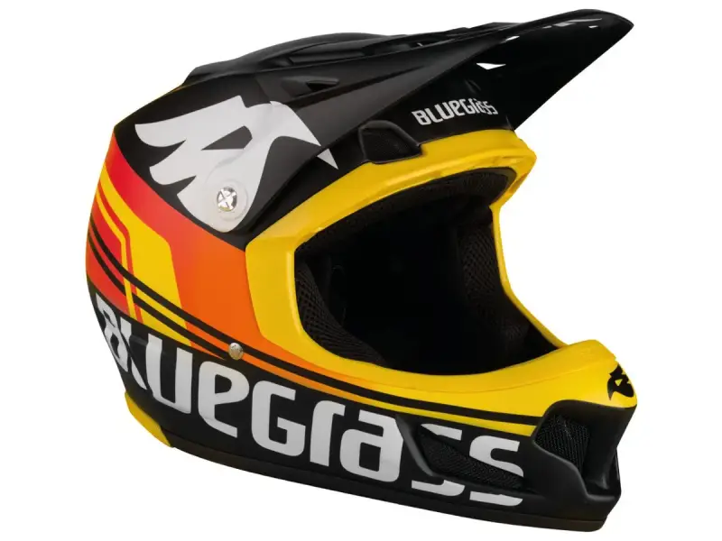 Bluegrass "Brave" Fullface Helm - Black/Orange/Yellow