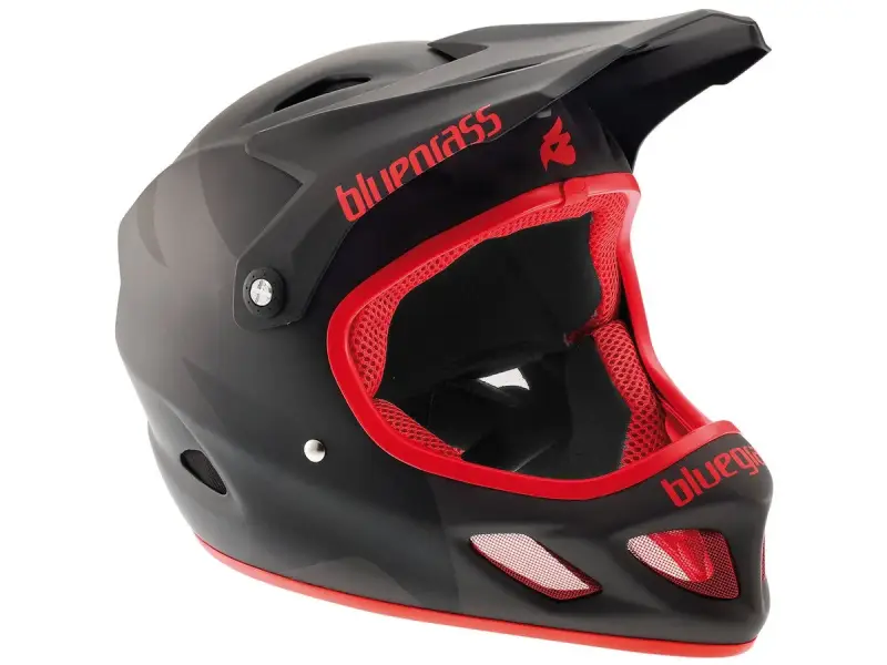 Bluegrass "Explicit" Fullface Helm - Black/Red