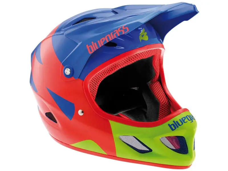 Bluegrass "Explicit" Fullface Helmet - Blue/Red/Green