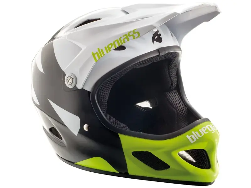 Bluegrass "Explicit" Fullface Helm - White/Black/Yellow