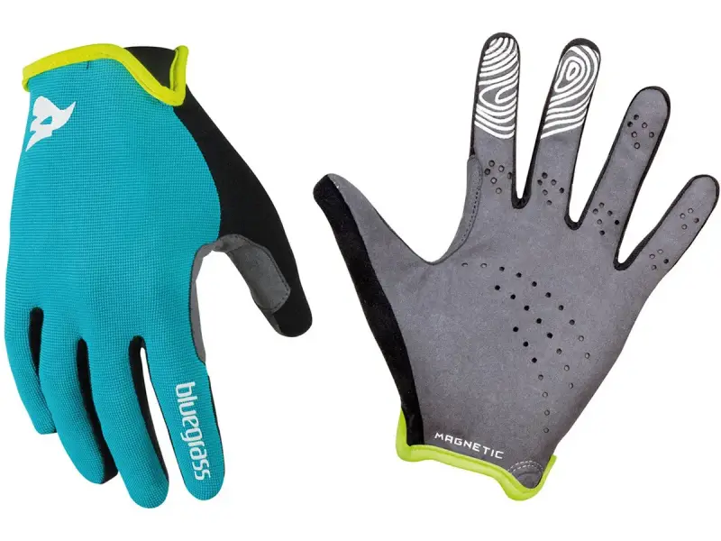 Bluegrass "Magnete Lite" Gloves - Cyan/White