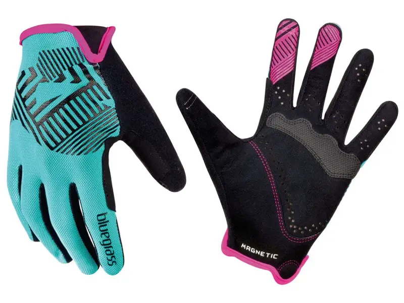 Bluegrass "Magnete Rock" Handschuhe - Cyan/Magenta