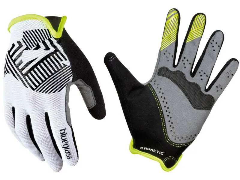 Bluegrass "Magnete Rock" Gloves - White/Black/Yellow