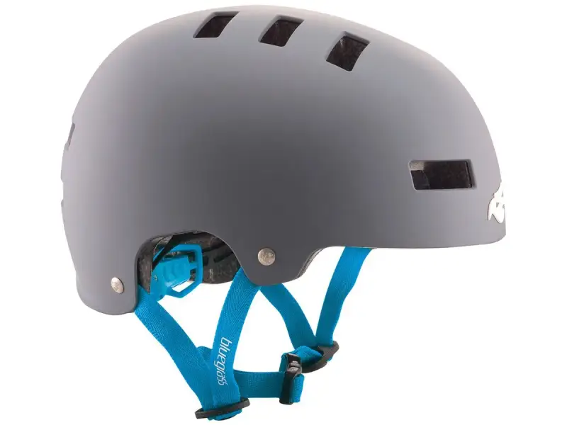 Bluegrass "Super Bold" Helmet - Matt Grey / Cyan