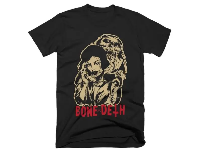 Bone Deth "Phonelove" T-Shirt - Black