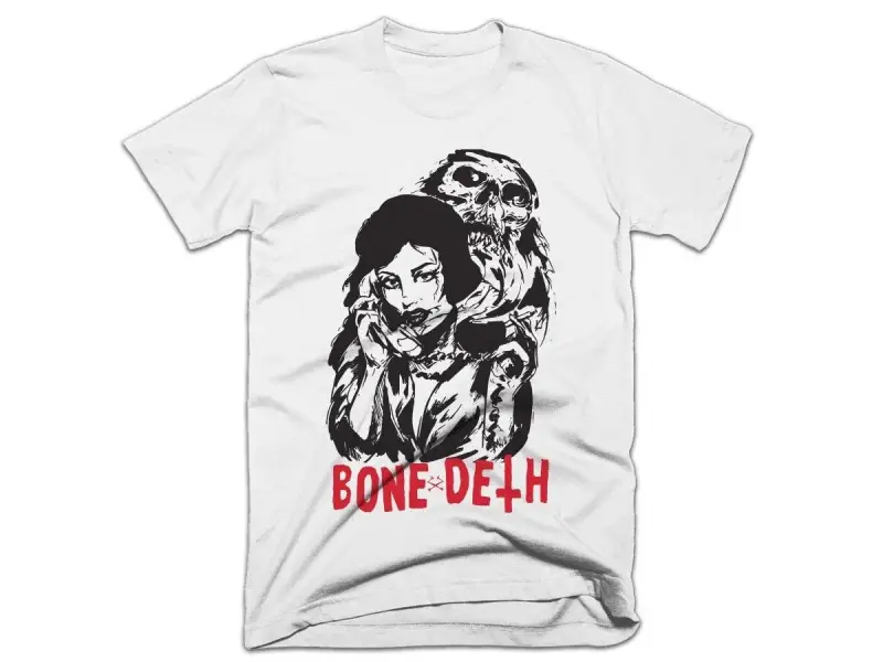 Bone Deth "Phonelove" T-Shirt - White