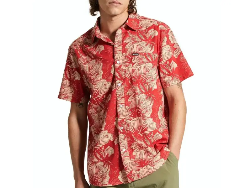 Brixton "Charter Print" Shirt - Casa Red/Oatmilk Floral