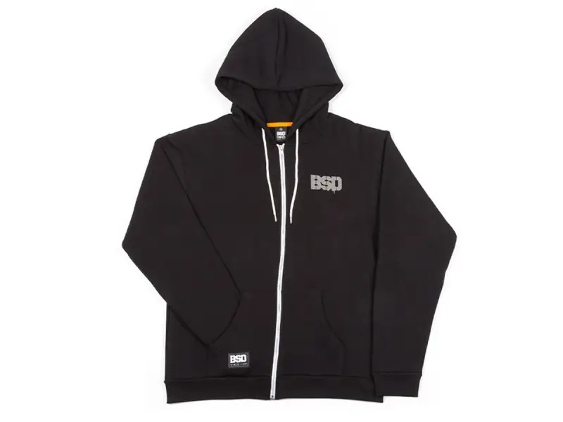 BSD "Acid Face" Hooded Zipper - Black