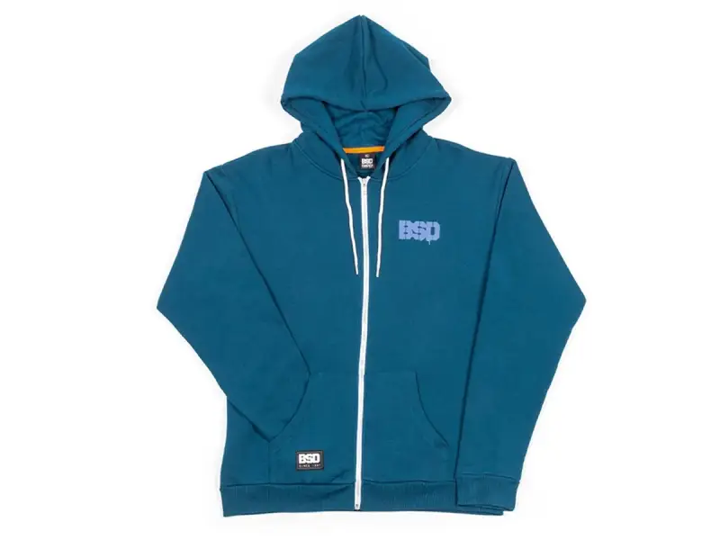 BSD "Acid Face" Hooded Zipper - Navy Blue