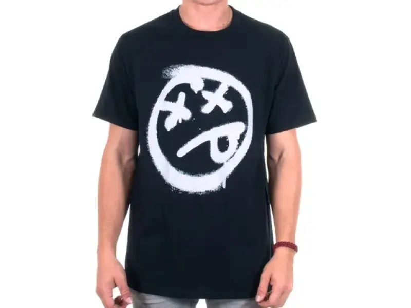 BSD "Acid Face" T-Shirt - Black