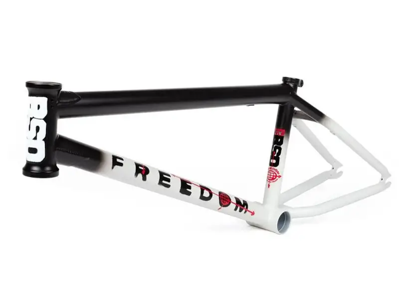 BSD "Freedom" 2020 BMX Rahmen - Black/White Fade