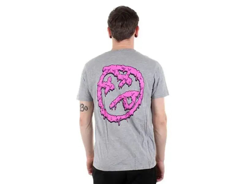 BSD "Melting Acid Face" T-Shirt - Grey