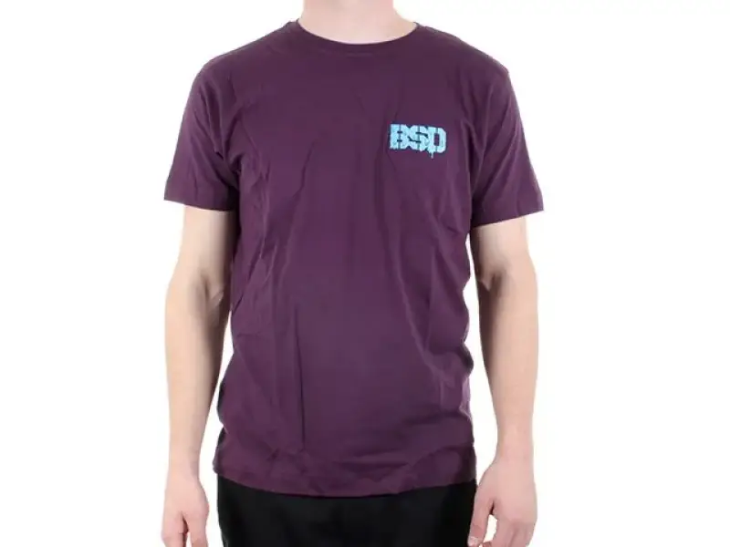 BSD "Melting Acid Face" T-Shirt - Purple