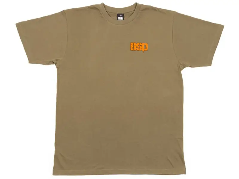BSD "Melting Acid Face" T-Shirt - Surplus Green