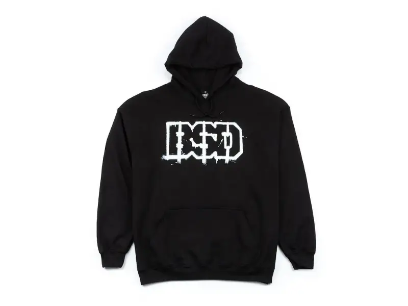 BSD "Outline" Hooded Pullover - Black