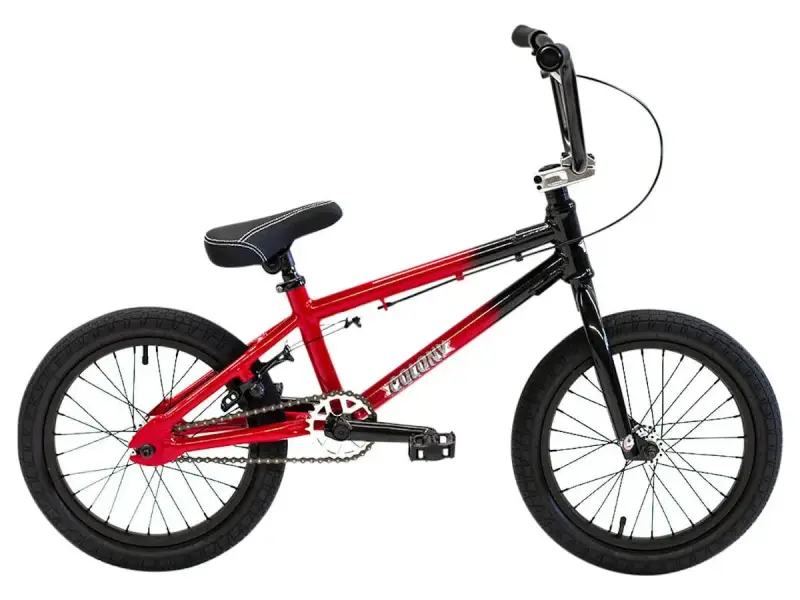 B-Ware - Colony Bikes "Horizon 16" 2021 BMX Rad - 16 Zoll - Gloss Black / Red Fade