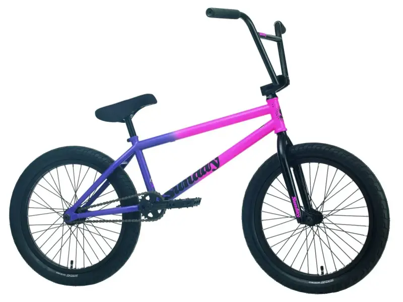 B-Ware - Sunday Bikes "Street Sweeper LHD Jake Seeley" 2022 BMX Rad - Pink/Purple Fade - Freecoaster