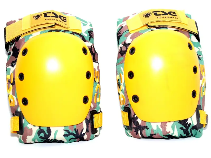 B-Goods - TSG "Roller Derby 2.0" Knee Pads - Camo / Yellow