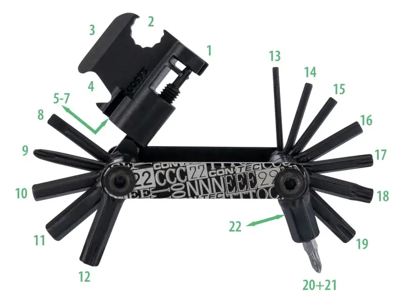 Contec "Pocket Gadget F22 Stealth" Multi Tool