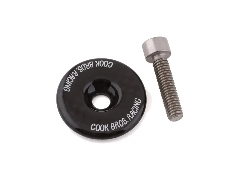 Cook Bros Racing "Carbon Top Cap" BMX Race Fork Bolt - 1 1/8 Inch