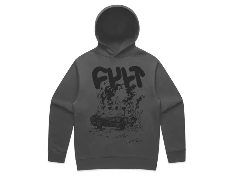 Cult "Burn It Down" Hooded Pullover - Black
