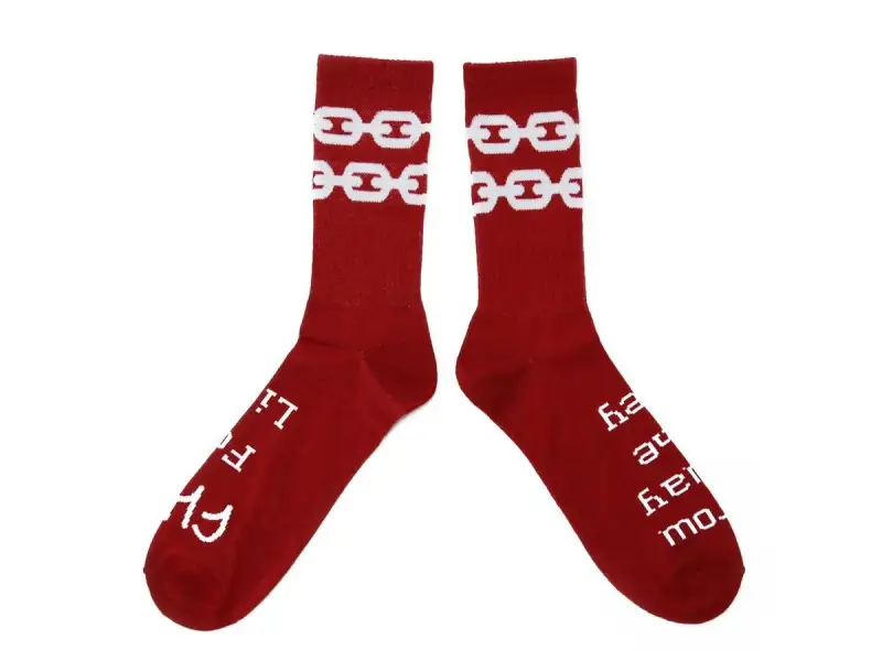 Cult "Chain Logo" Socks - Red